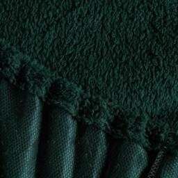 Teddy Fleece Thermal Fitted Bed Sheet - Forest Green / Single - thumbnail 4