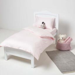 Cotton Cot Bed Fitted Sheets 200 Thread Count 2 Pack - Pink - thumbnail 2
