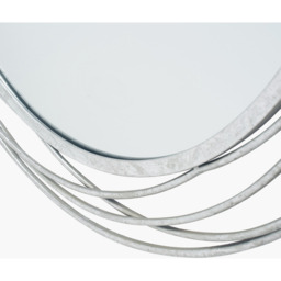 Swirl Round Wall Mirror - Silver - thumbnail 5
