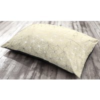 Geometric Print Lounging Cushion with Non-Slip Base - Cream - image 1