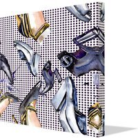 Fashionable sketch Canvas print - Blue / 61cm - image 1