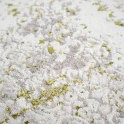 Distressed Tweed Effect Area Rug - Cream & Olive Green / 150 x 80cm - thumbnail 4