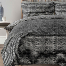 Arri Reversible Duvet Cover and Pillowcase Set - Monochrome / King - thumbnail 2