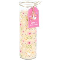 Daisy and Duck Print Vanilla Tube Candle - Neutral