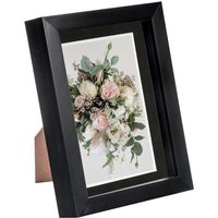 "3D Box Photo Frame - 5 x 7"" with 4 x 6"" Mount - Black/Black" - thumbnail 1
