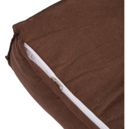 180cm Soft Polyester Fabric Wedge Headboard Pillow - Coffee - thumbnail 5