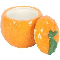 Zesty Orange Candle Jar For Fun Home Decor - Orange