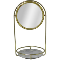 Marble Countertop Vanity Mirror - Gold - thumbnail 3