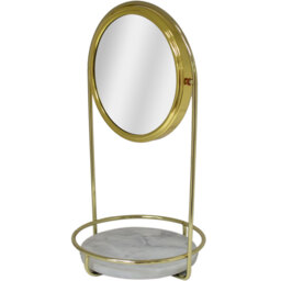 Marble Countertop Vanity Mirror - Gold - thumbnail 2