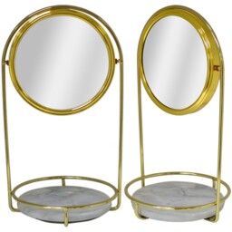 Marble Countertop Vanity Mirror - Gold - thumbnail 4