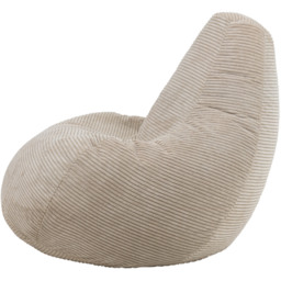 Cord Recliner Bean Bag  - Beige - thumbnail 5
