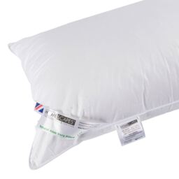 Homescapes Aloe Vera Pillow Super Microfibre Extra Fill, 48 x 74cm - White - thumbnail 2