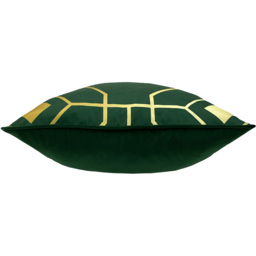 Bee Deco Geometric Cushion - Emerald - thumbnail 2