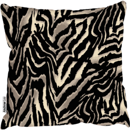 Leopard gold and black animal print Outdoor Cushion - Yellow / 60cm - thumbnail 2