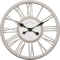 White Round 3D Clock - White