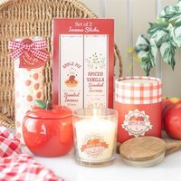 Apple Pie Scented Candle Cozy Home Decor Gift - Cream