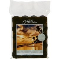 Pack of 20 Tealight Scented Candles - Black Coconut and Vanilla