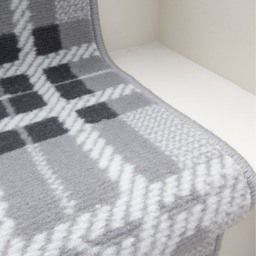 Tartan Cut To Measure Stair Carpet Runner - Grey / 792cm x 60cm - thumbnail 4