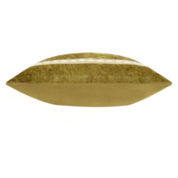 Dynasty Tiger Embroidered Chenille Cushion - Amber Green / 80 Feather 20 Polyester - thumbnail 3