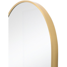 Oval Metal Frame Wall Mirror - Gold - thumbnail 3