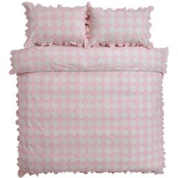 Cath Kidston Hand Painted Diamond Duvet Cover Set - Sorbet / Double - thumbnail 3