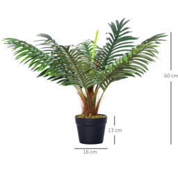 Outsunny Artificial Palm Plant - Green - thumbnail 3
