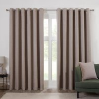 Dusk Eyelet Curtain - Natural / 168cm / 183cm - image 1
