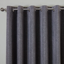 Dusk Eyelet Curtain - Natural / 168cm / 183cm - thumbnail 3