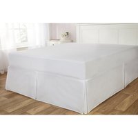 56P Polycotton Fitted Valanced - White / Single