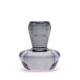 Midnight Grey Mushroom Flip Candle Tealight Holder Elegant Dinner Decor - Grey - thumbnail 2