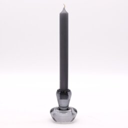 Midnight Grey Mushroom Flip Candle Tealight Holder Elegant Dinner Decor - Grey - thumbnail 3