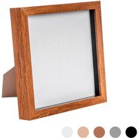 "8x8"" 3D Box Photo Frame - Brown / Acrylic"