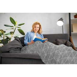 Zahra Blanket Throw - Black / 130x150cm - thumbnail 5