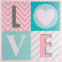 Kids Love Wall Plaque - Pink