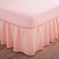Charlotte Thomas Poetry Plain Dye Valance Sheet - Peach / King