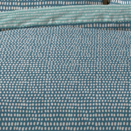 Arri Reversible Duvet Cover and Pillowcase Set - Teal / 200cm - thumbnail 4