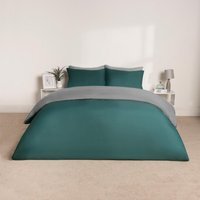Reversible Duvet Cover Bedding Set - Teal Grey / King - image 1