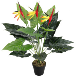 75cm Artificial Potted Bird of Paradise Palm Tree - Green - thumbnail 3