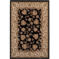 Opulent Gold Floral Living Area Rug - Black & Gold / 200cm x 290cm - image 1