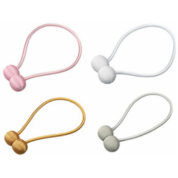 Pair of Magnetic Curtain Tiebacks - Pink - thumbnail 3