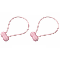 Pair of Magnetic Curtain Tiebacks - Pink - thumbnail 2