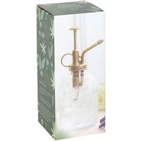 Vintage Leaf Print Glass Plant Mister - Natural - image 1