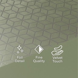 Soft Touch Geometric Duvet Set - Sage / King - thumbnail 2