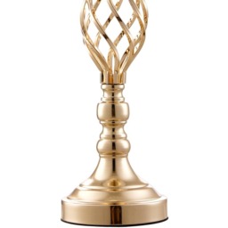 Crystal Pendant Candle Holder for Wedding Decor - Gold - thumbnail 4