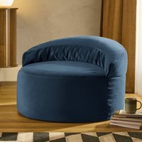 icon Orb Accent Chair Matt Velvet, Ink Navy - Navy