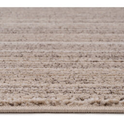 Natural Beige Striped Border Living Area Rug - Beige / 170 x 120cm - thumbnail 3