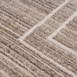 Natural Beige Striped Border Living Area Rug - Beige / 170 x 120cm - thumbnail 5