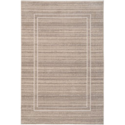 Natural Beige Striped Border Living Area Rug - Beige / 170 x 120cm - thumbnail 2