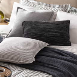 Torresmen Cotton Slub Cushion 45 x 45cm - Stone / Polyester - thumbnail 5