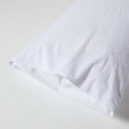 Terry Towelling Waterproof Pillow Protectors Pack of 4 - White / 74cm / 48cm - thumbnail 2